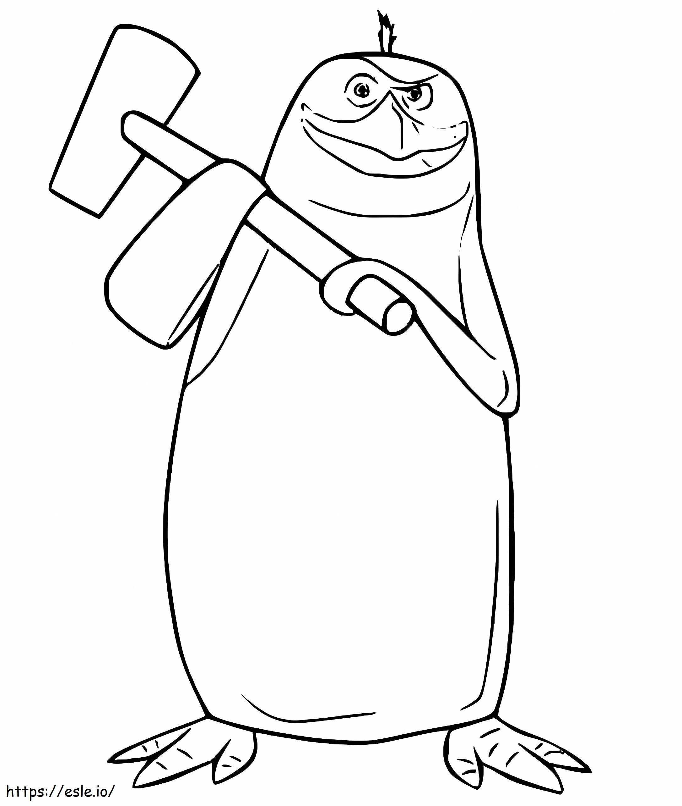 Rico From Penguins Of Madagascar coloring page