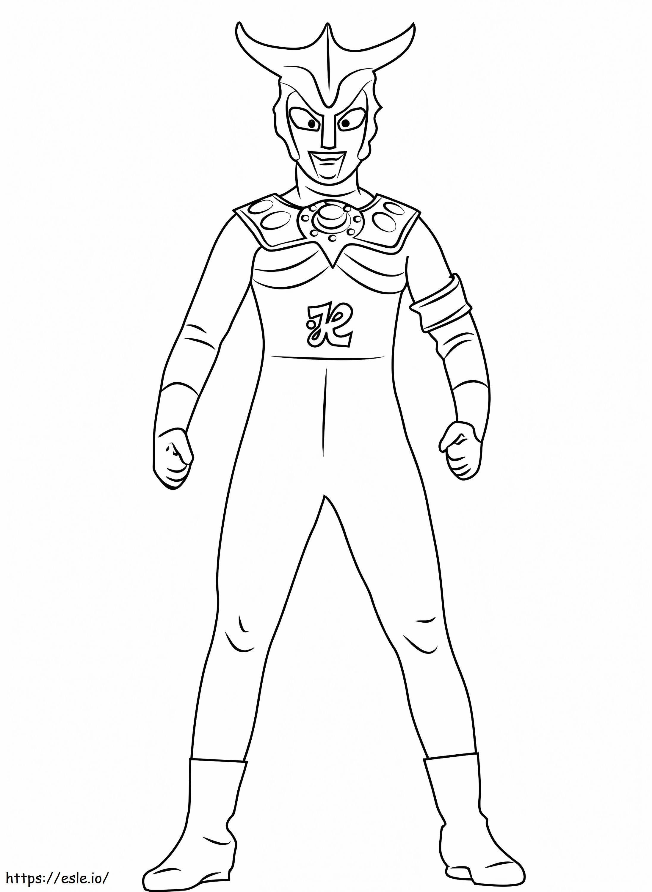 Ultraman 3 coloring page