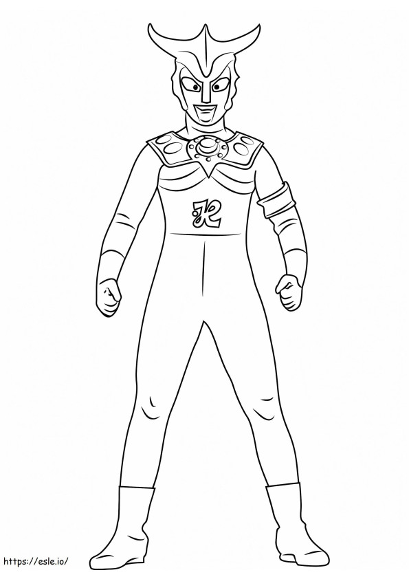 Ultraman 3 coloring page