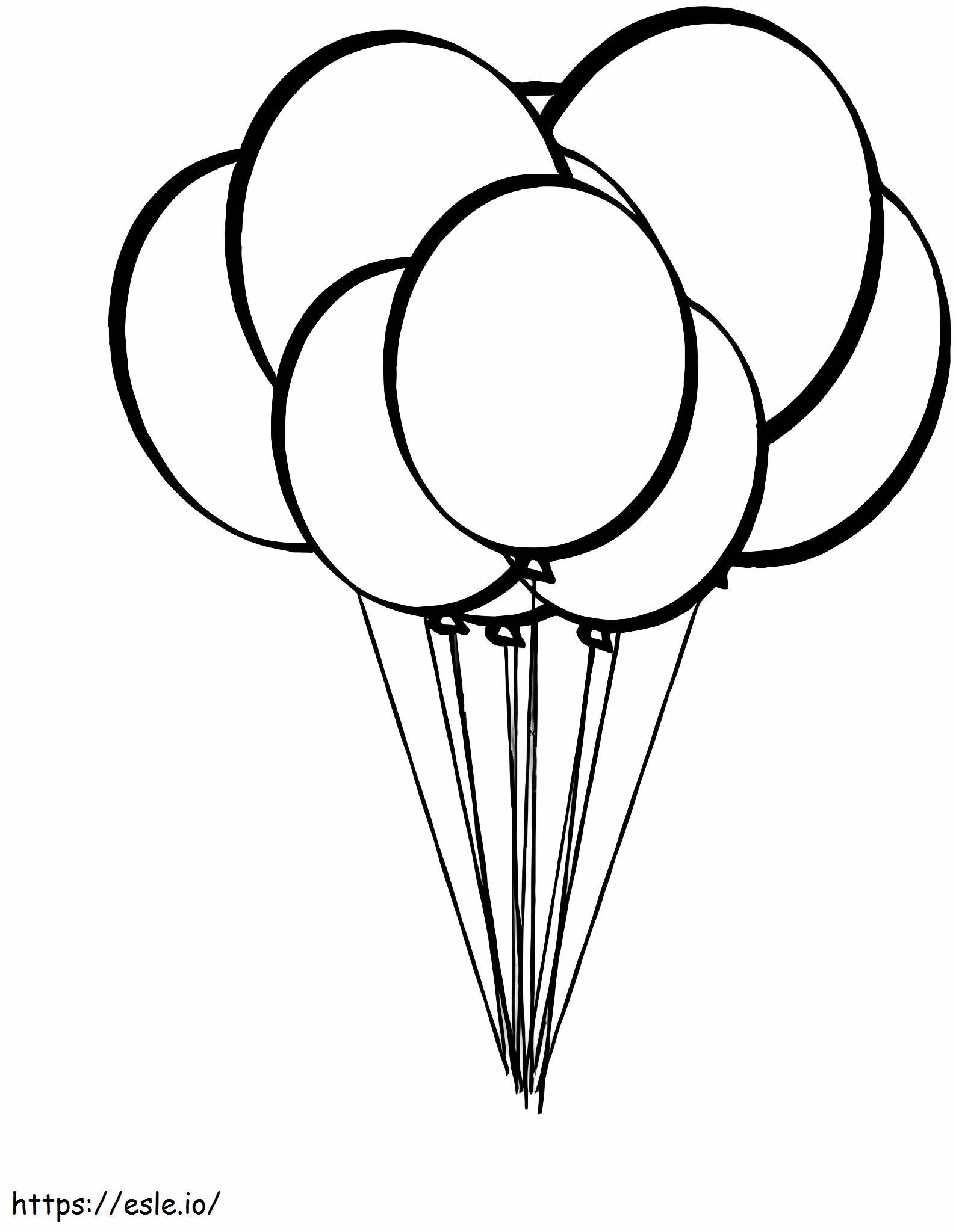 Awesome Balloon coloring page
