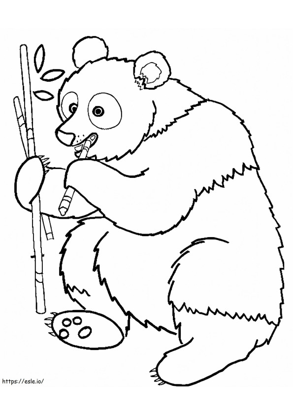 A Funny Panda coloring page