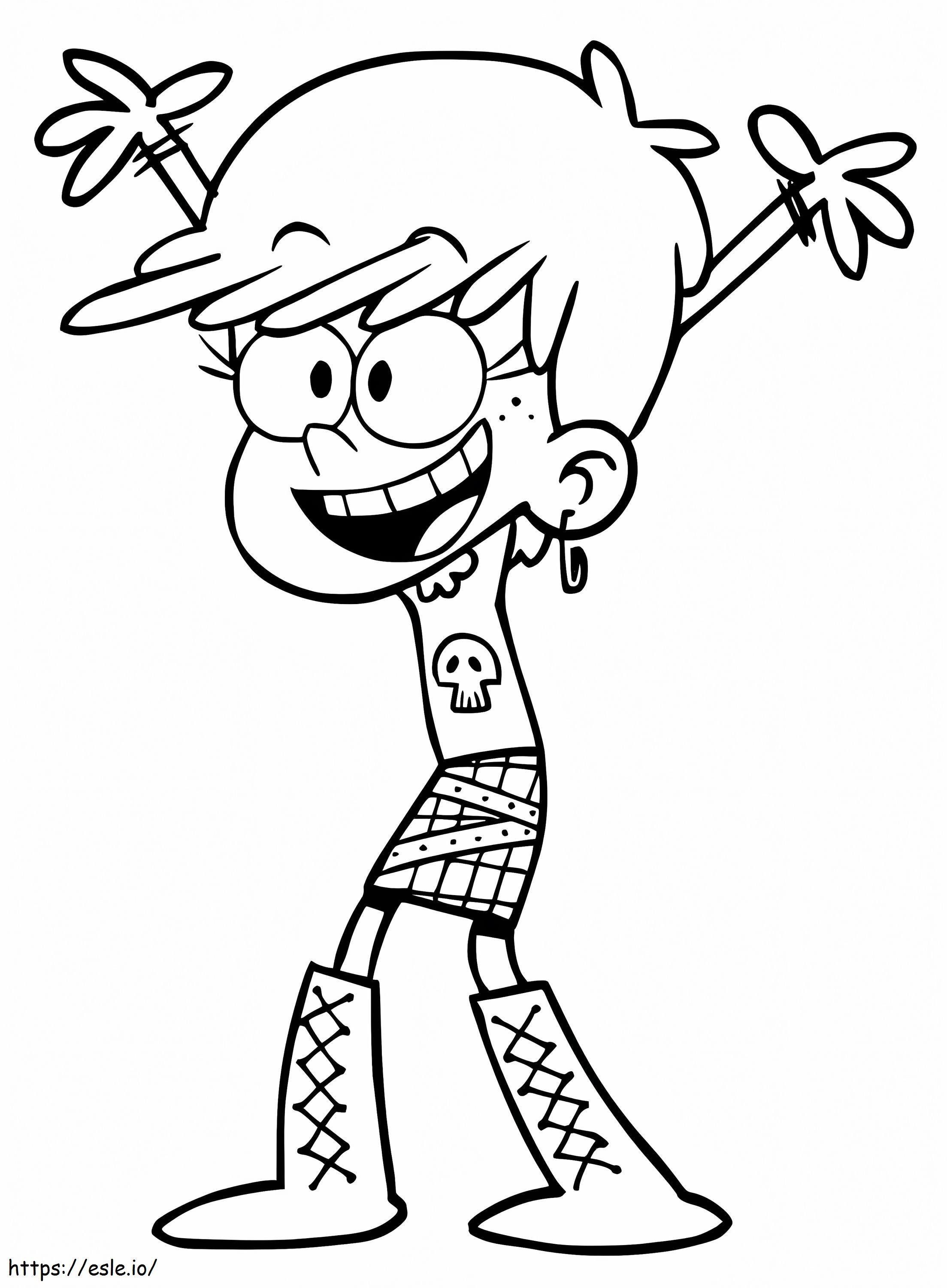 Luna Loud From Loud House coloring page