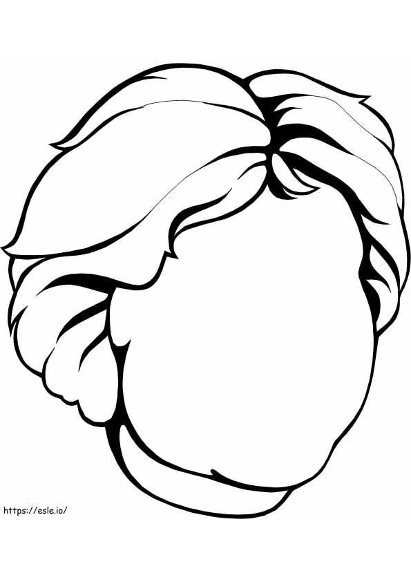 Print Blank Face coloring page