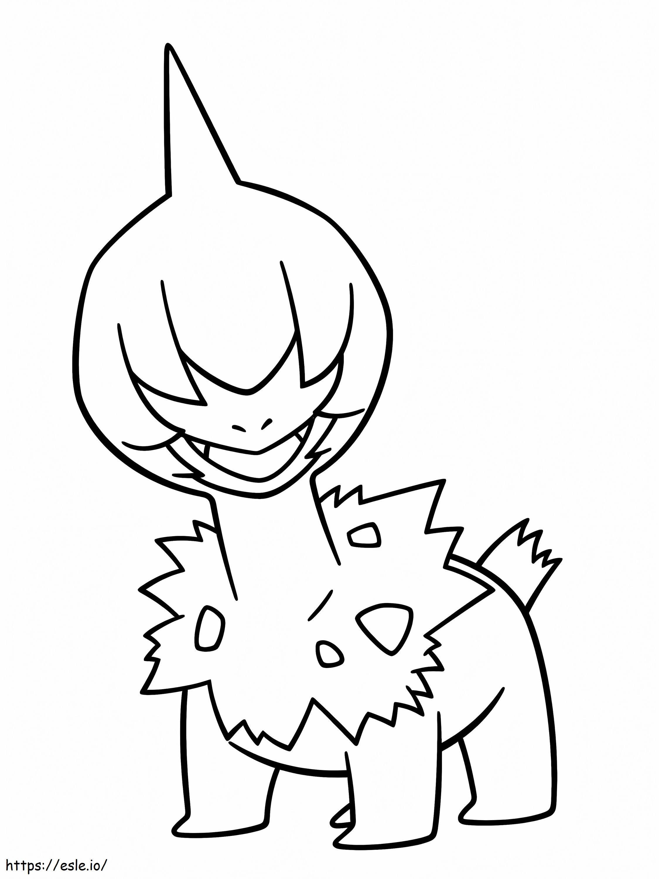 Pokémon Deino para colorir