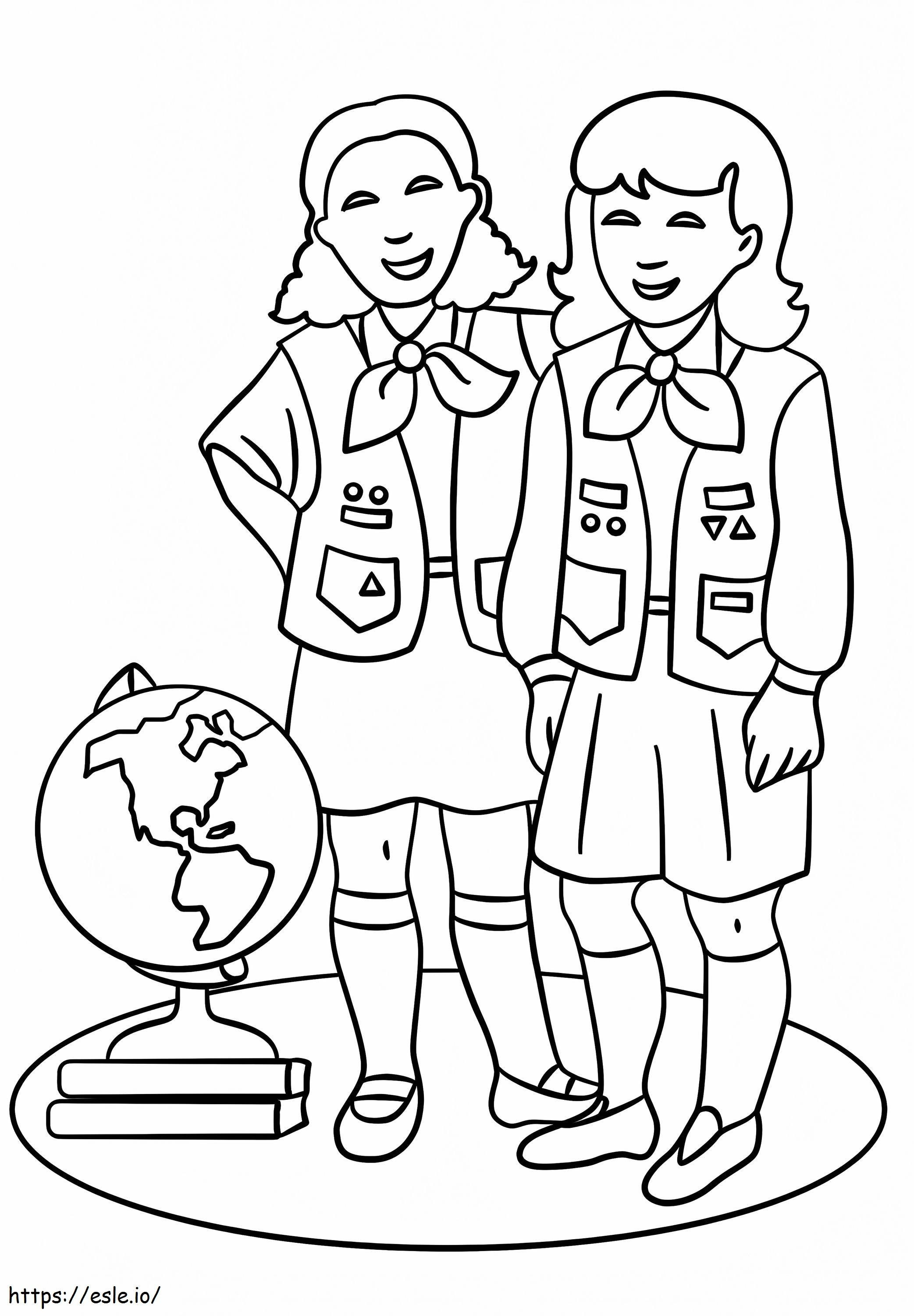 Brownie Girls Scout värityskuva