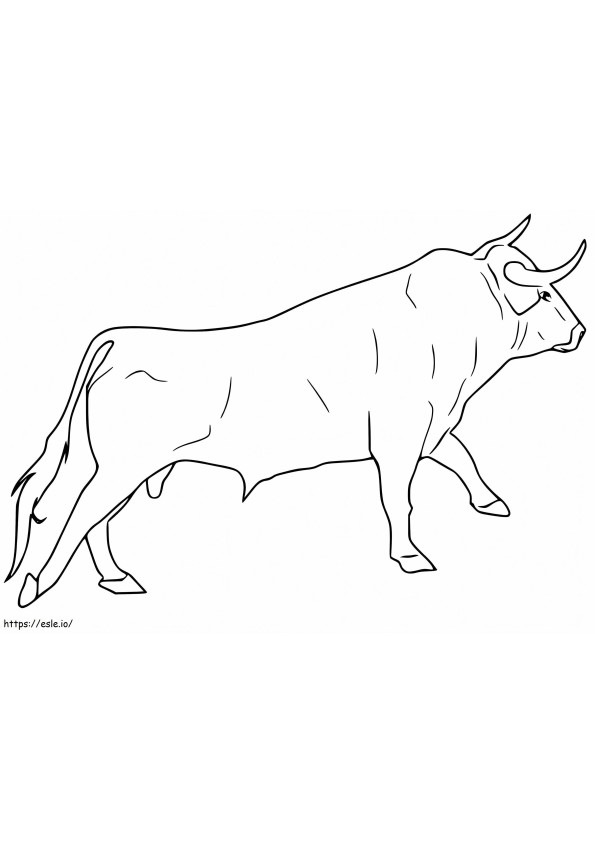 Free Printable Ox coloring page