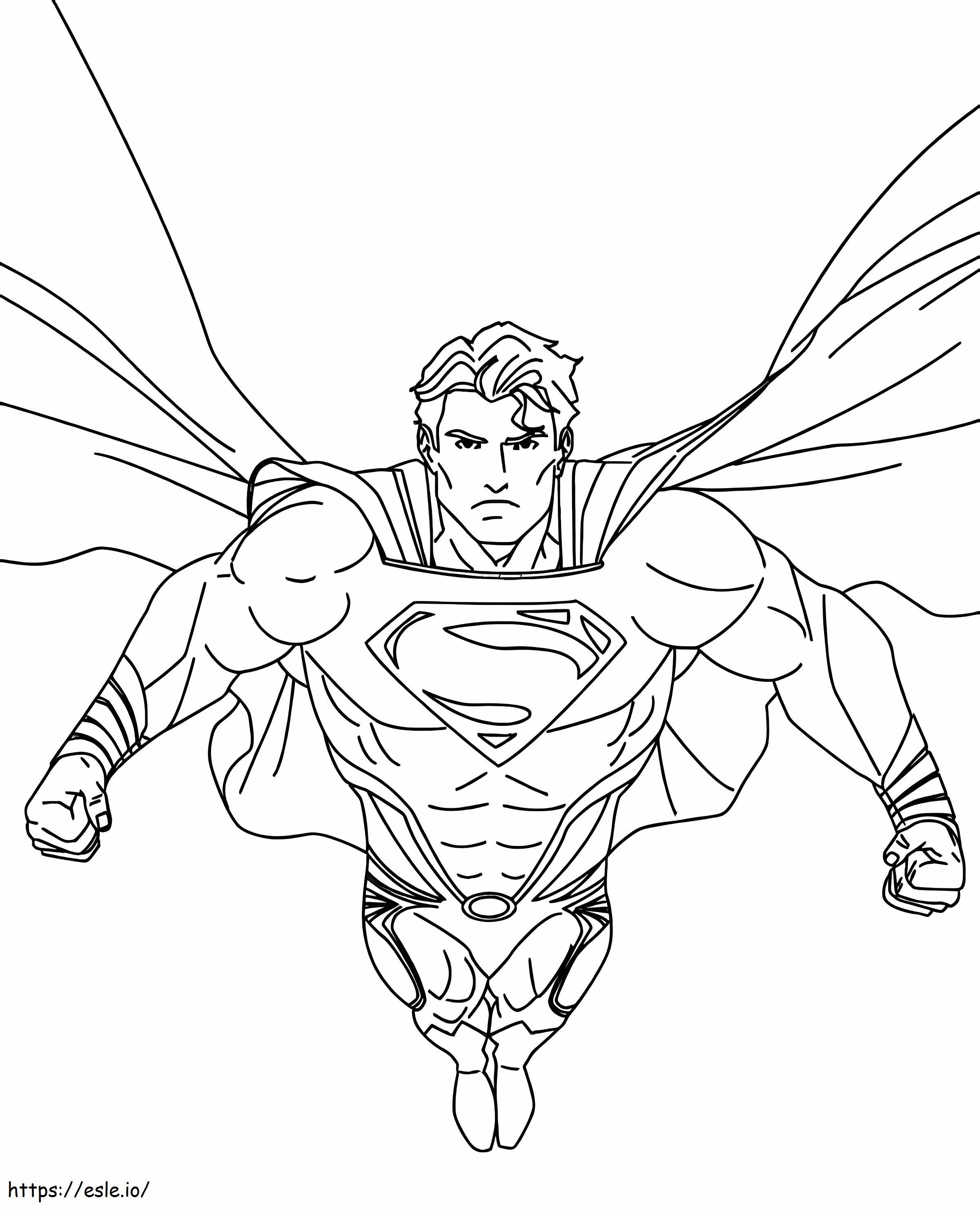 Superman Looks Awesome coloring page