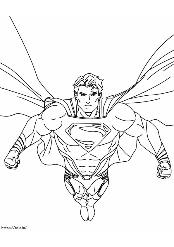 Superman Looks Awesome coloring page