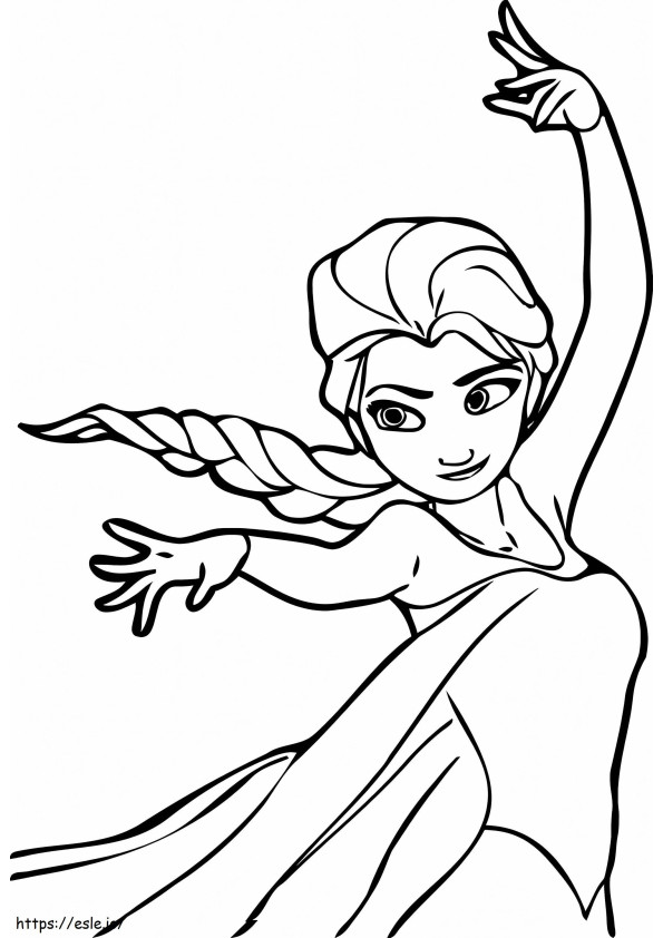 Elsa Is Cool coloring page
