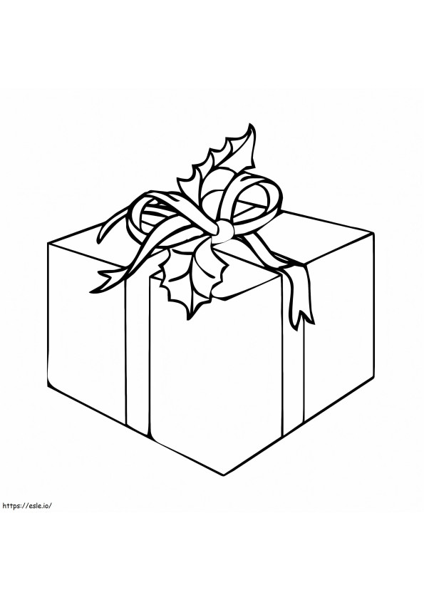 Christmas Gift 1 coloring page