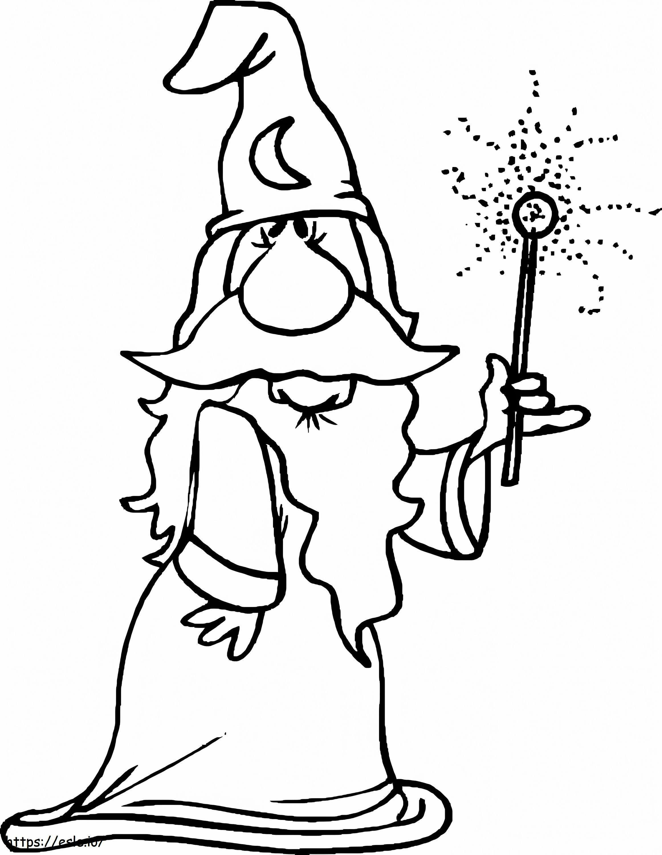 Magic Wizard 2 de colorat
