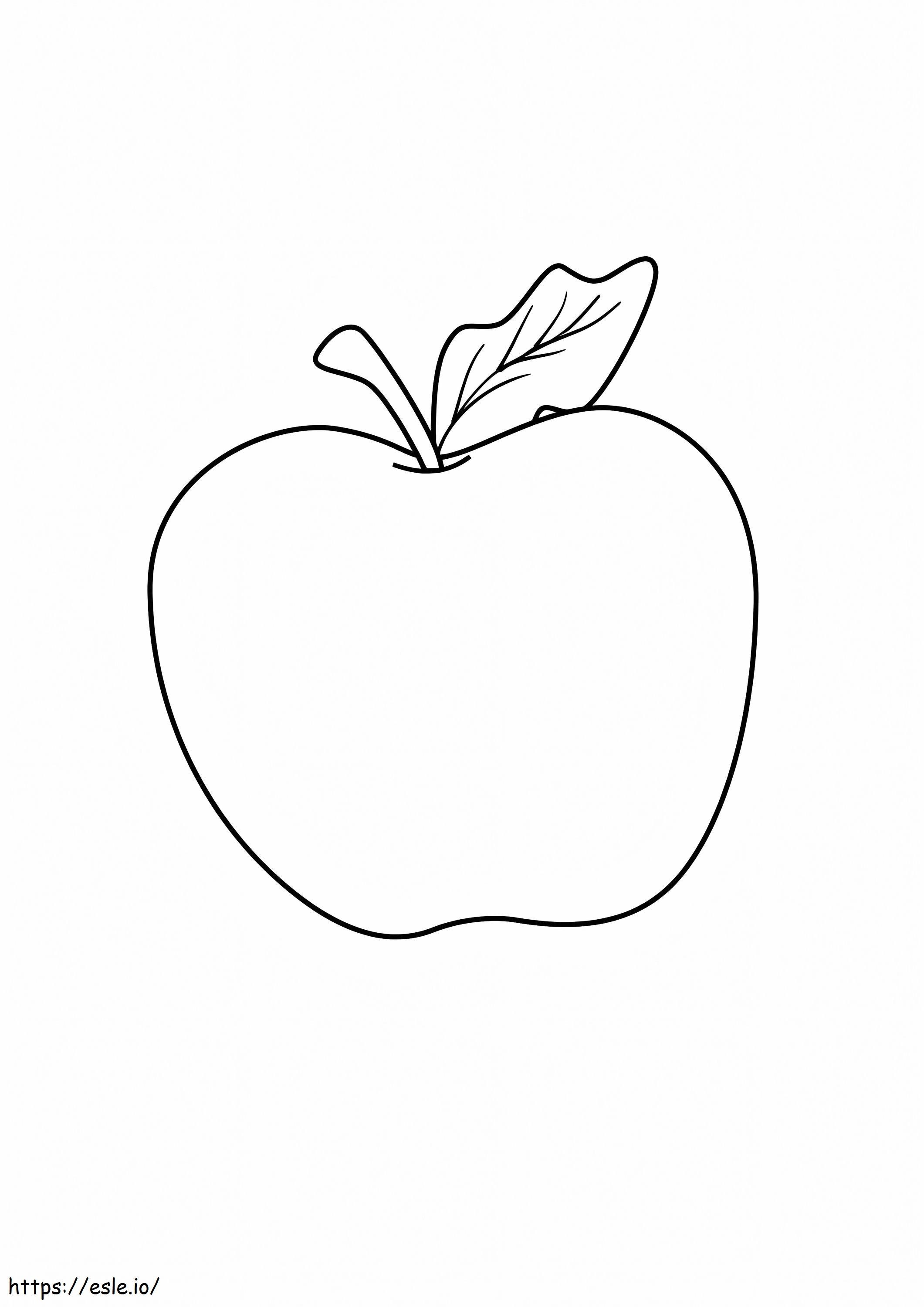 Beautiful Apple coloring page