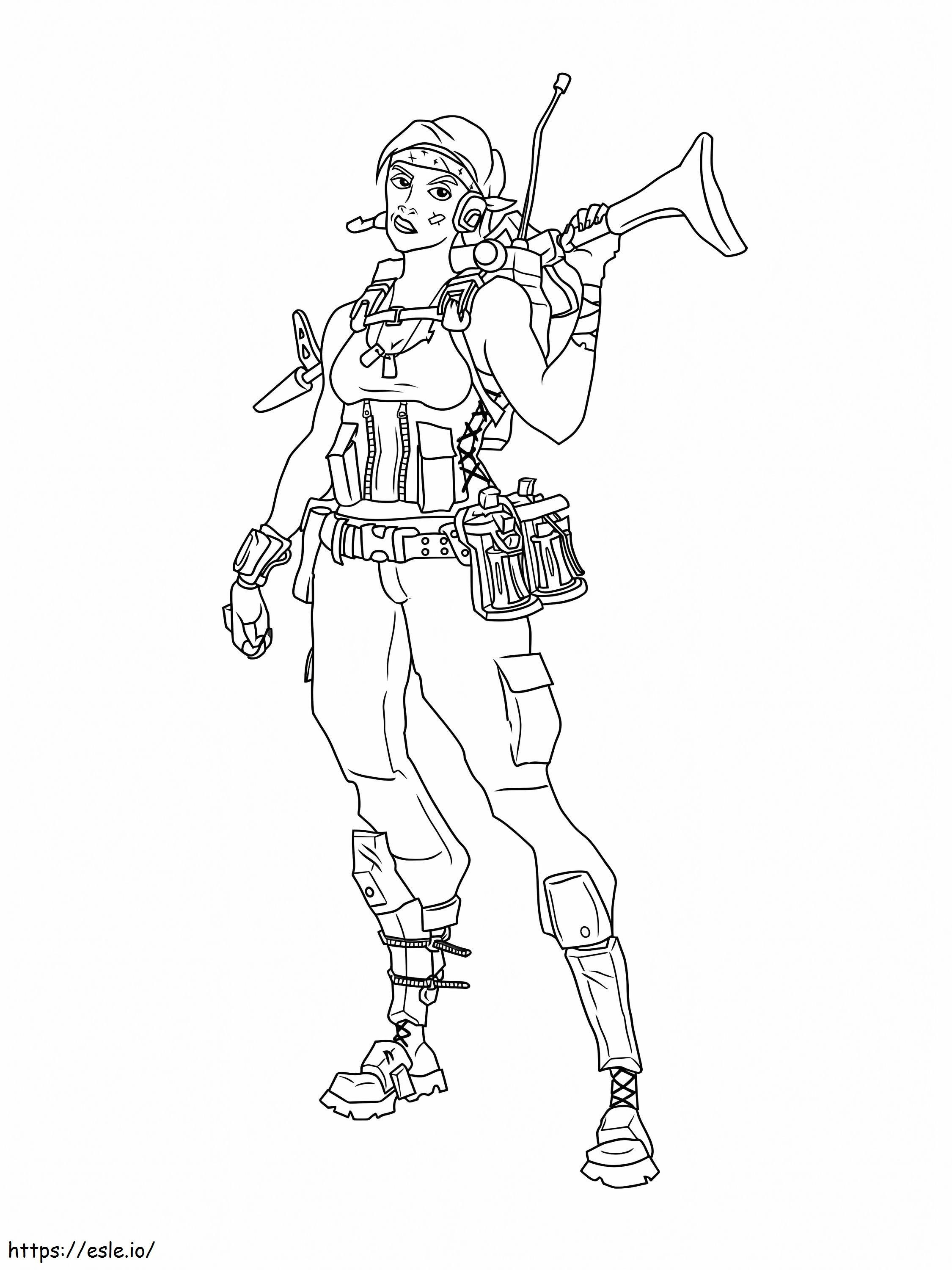 Fortnite 1 coloring page