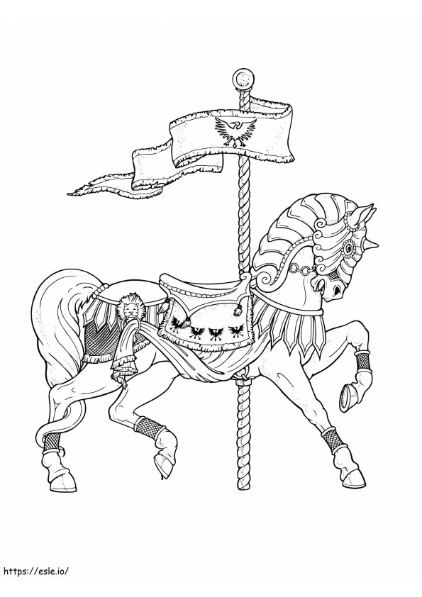 Carousel Horse For Kid coloring page