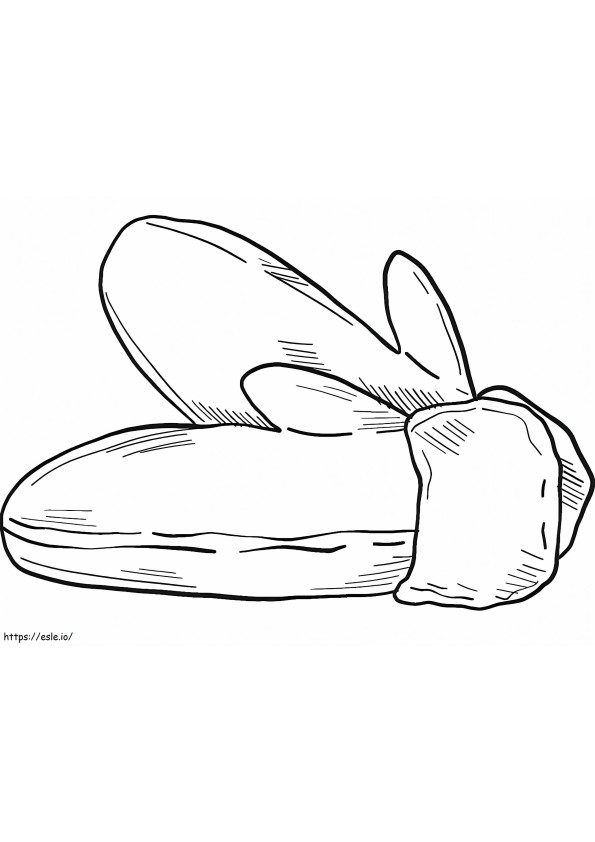 Printable Mittens coloring page