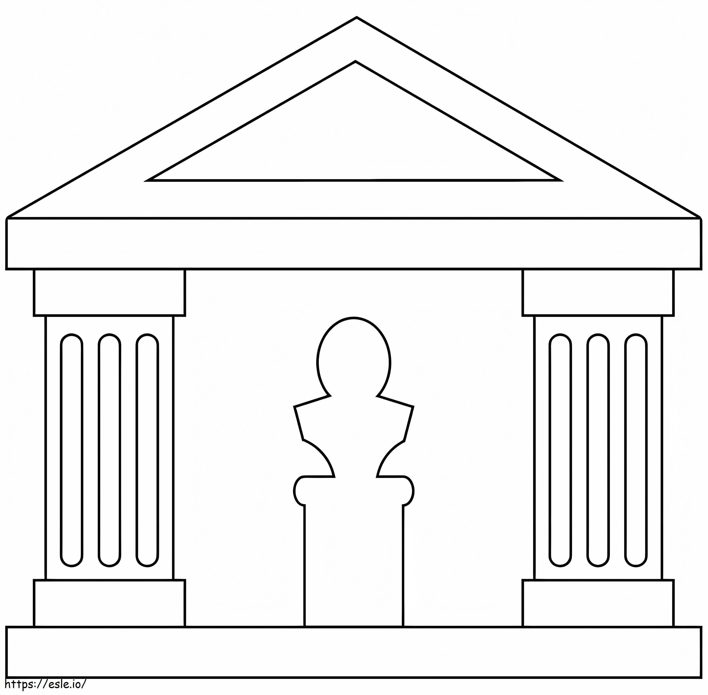 Simple Museum coloring page