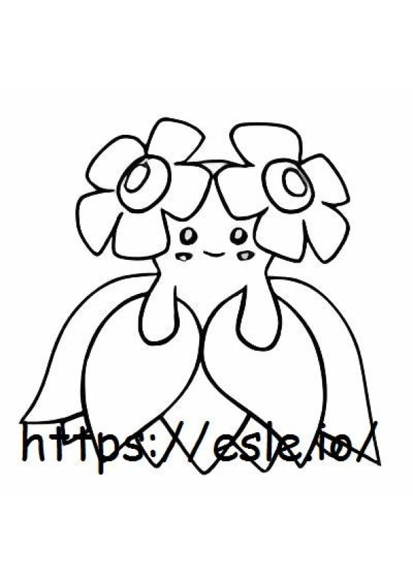 Bellossom coloring page