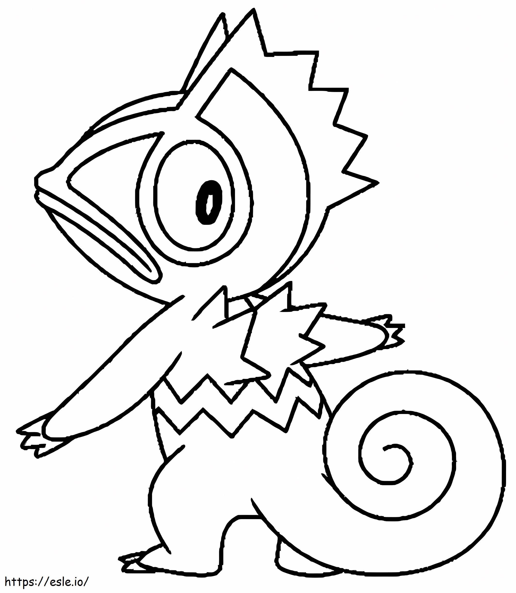 Dibujo para colorear: Pokémon Kecleon