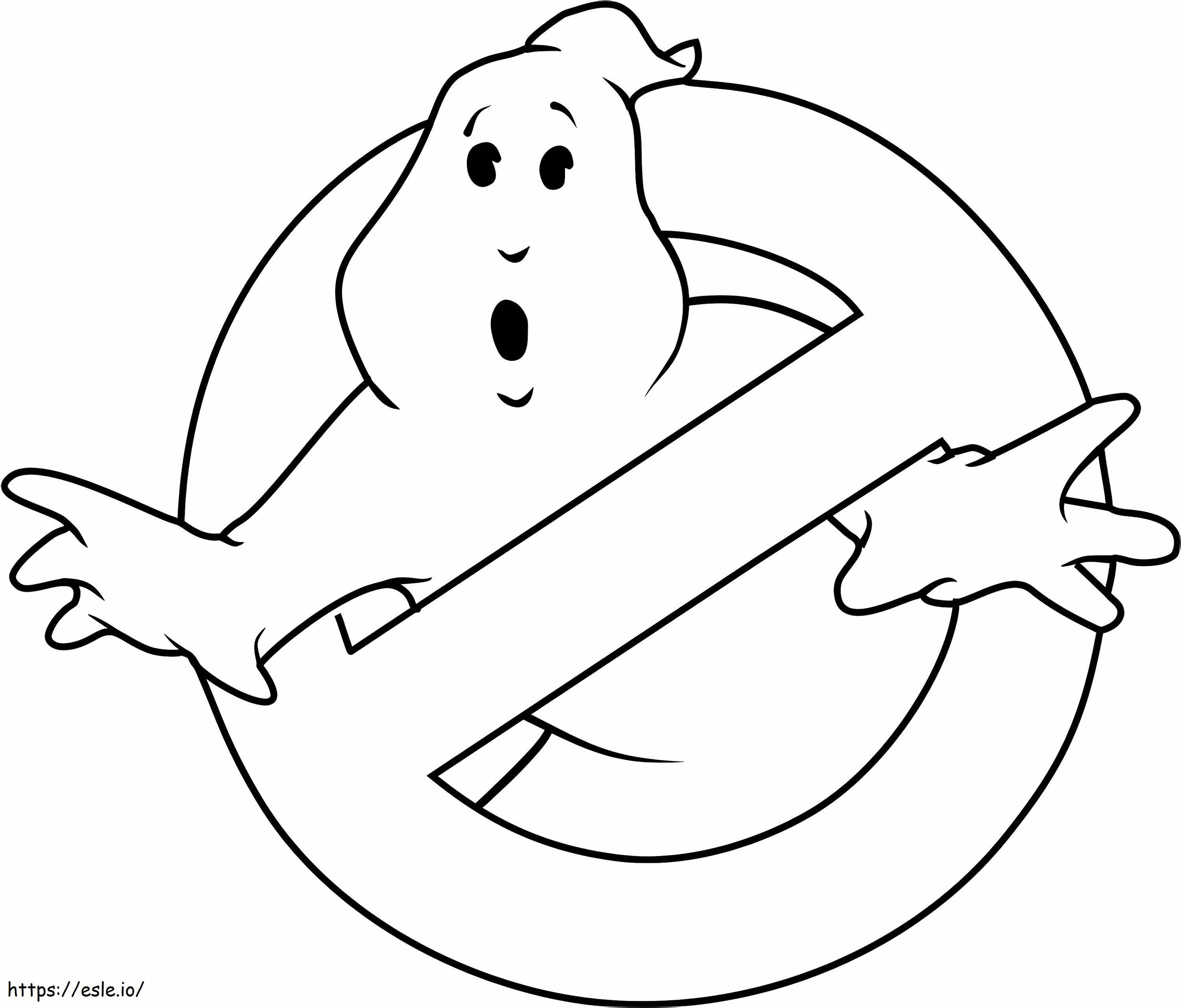 1532145428 Logo Of Ghostbusters A4 coloring page