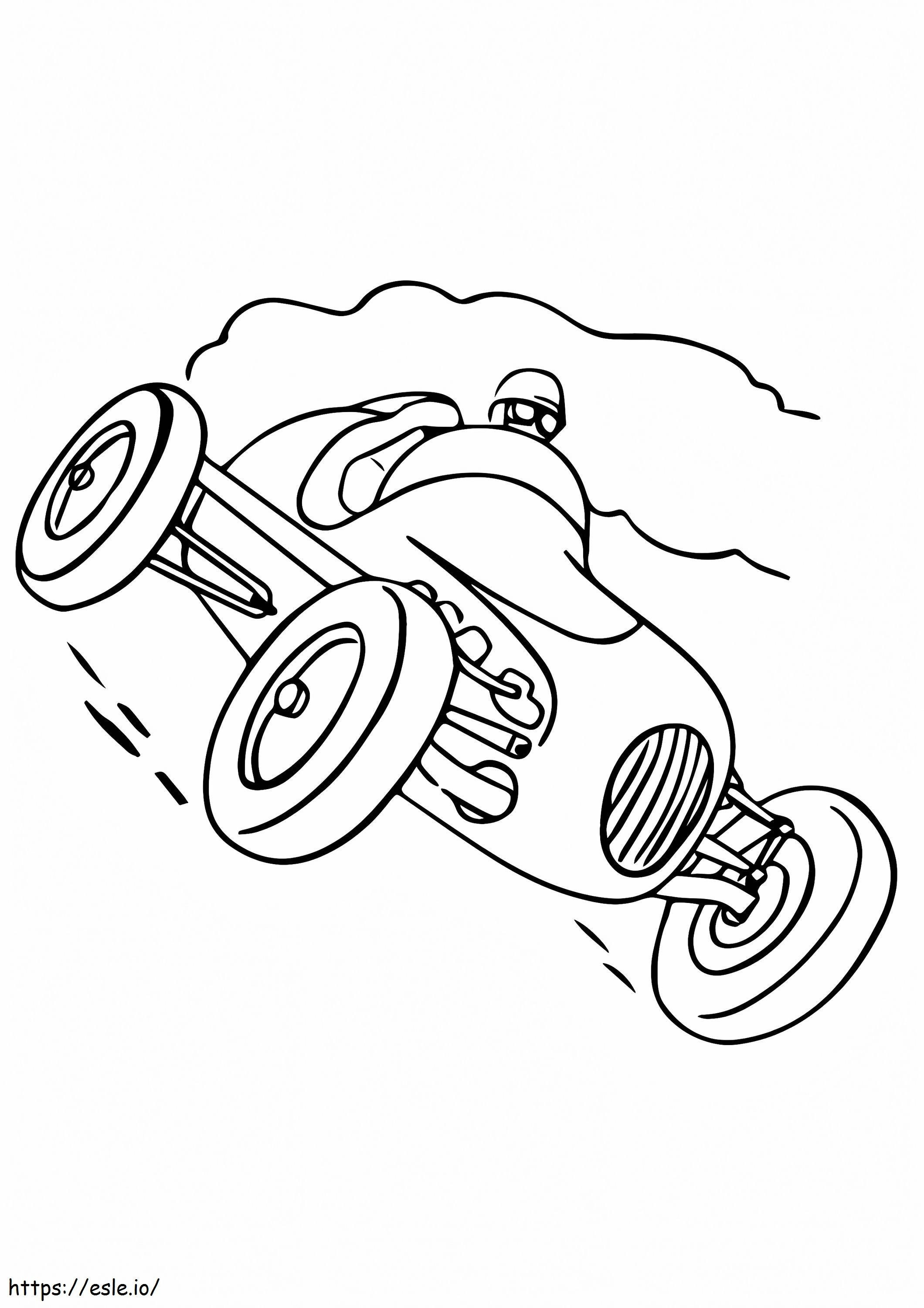 1526201472A Racing Car A4 coloring page