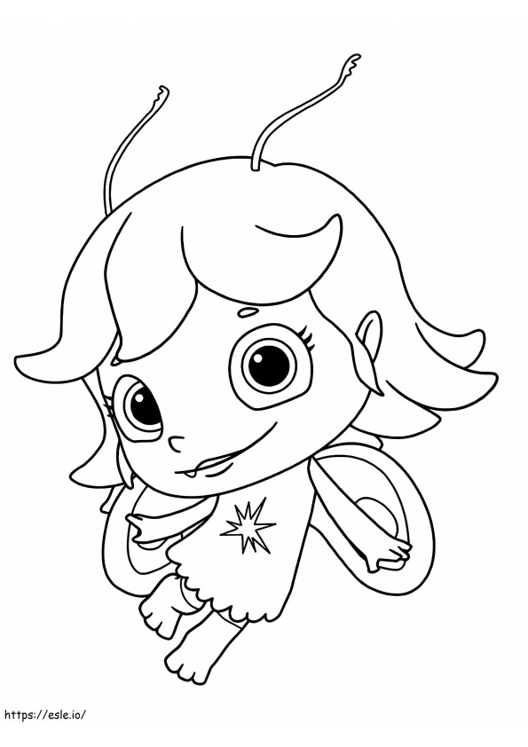 Libby Light Sprite From Wallykazam coloring page