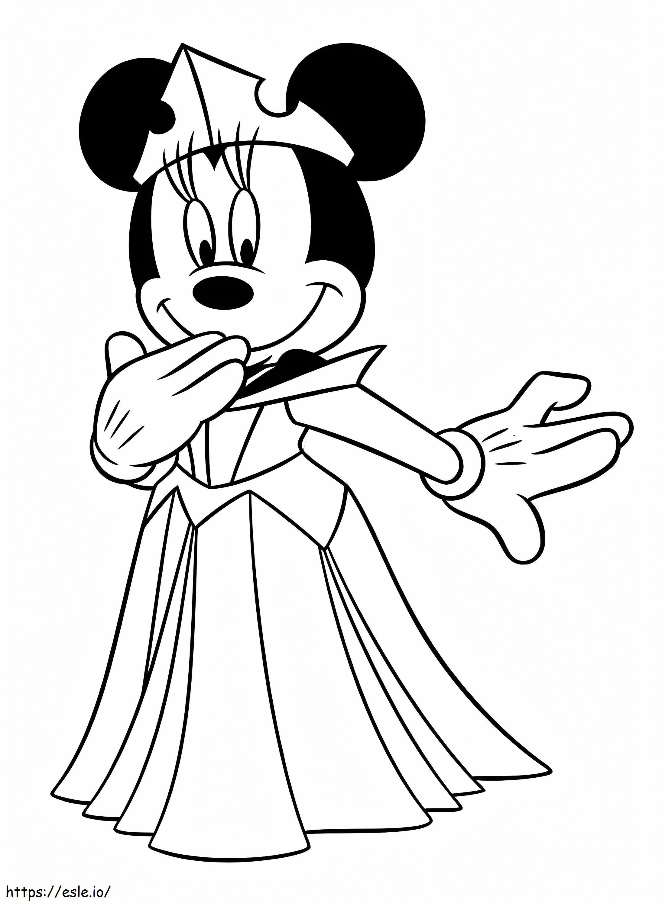 Minnie Mouse schattig kleurplaat kleurplaat