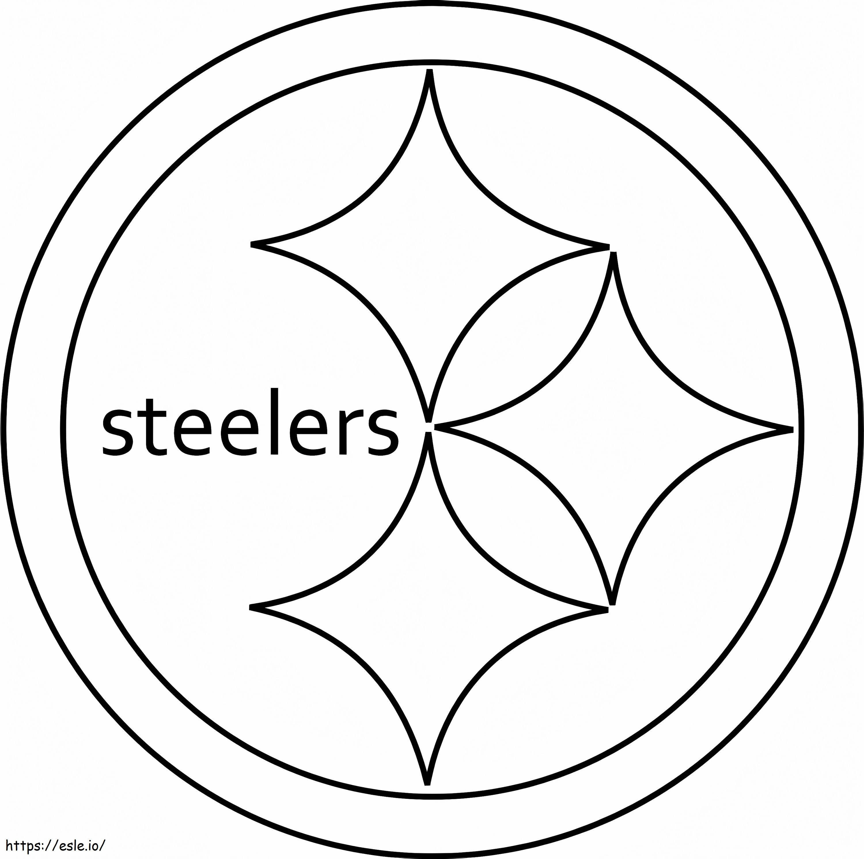 Coloriage Logo des Steelers de Pittsburgh à imprimer dessin