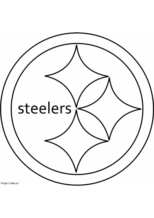 Coloriage Logo des Steelers de Pittsburgh à imprimer dessin