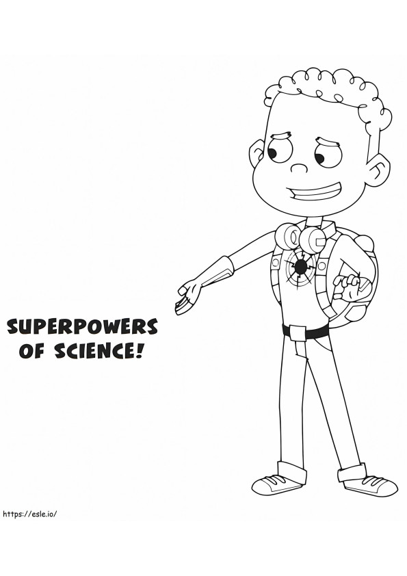 AJ Gadgets From Hero Elementary coloring page