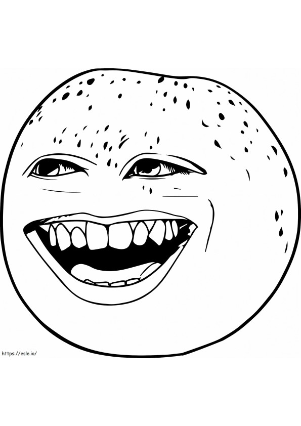 1533174721 Laugh The Annoying Orange A4 coloring page