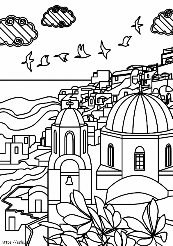 Greece 2 coloring page