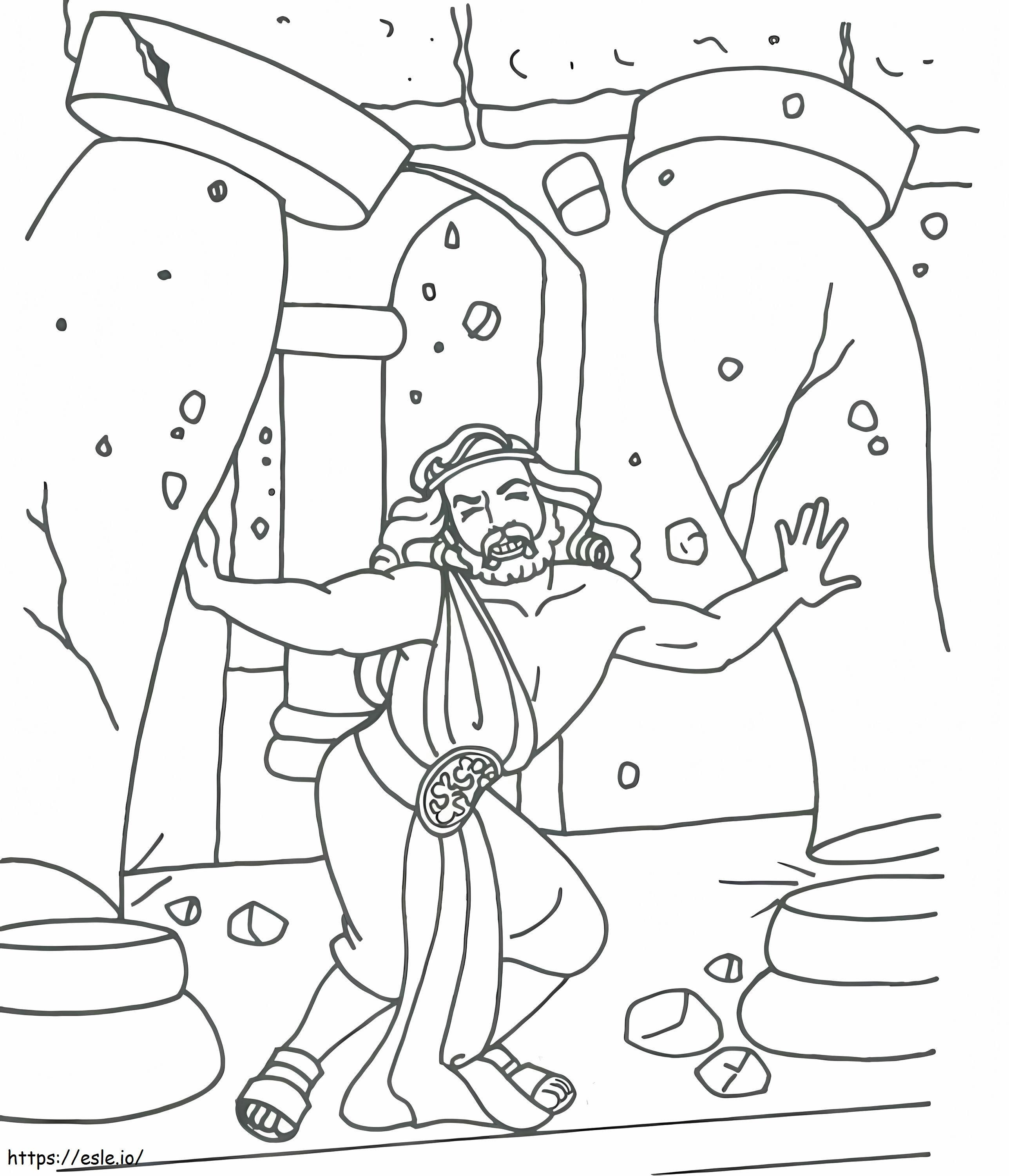 Strong Sampson coloring page