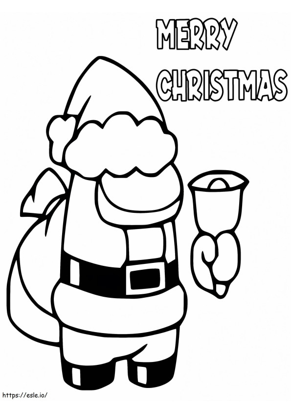 Among Us Merry Christmas Coloring 11 coloring page