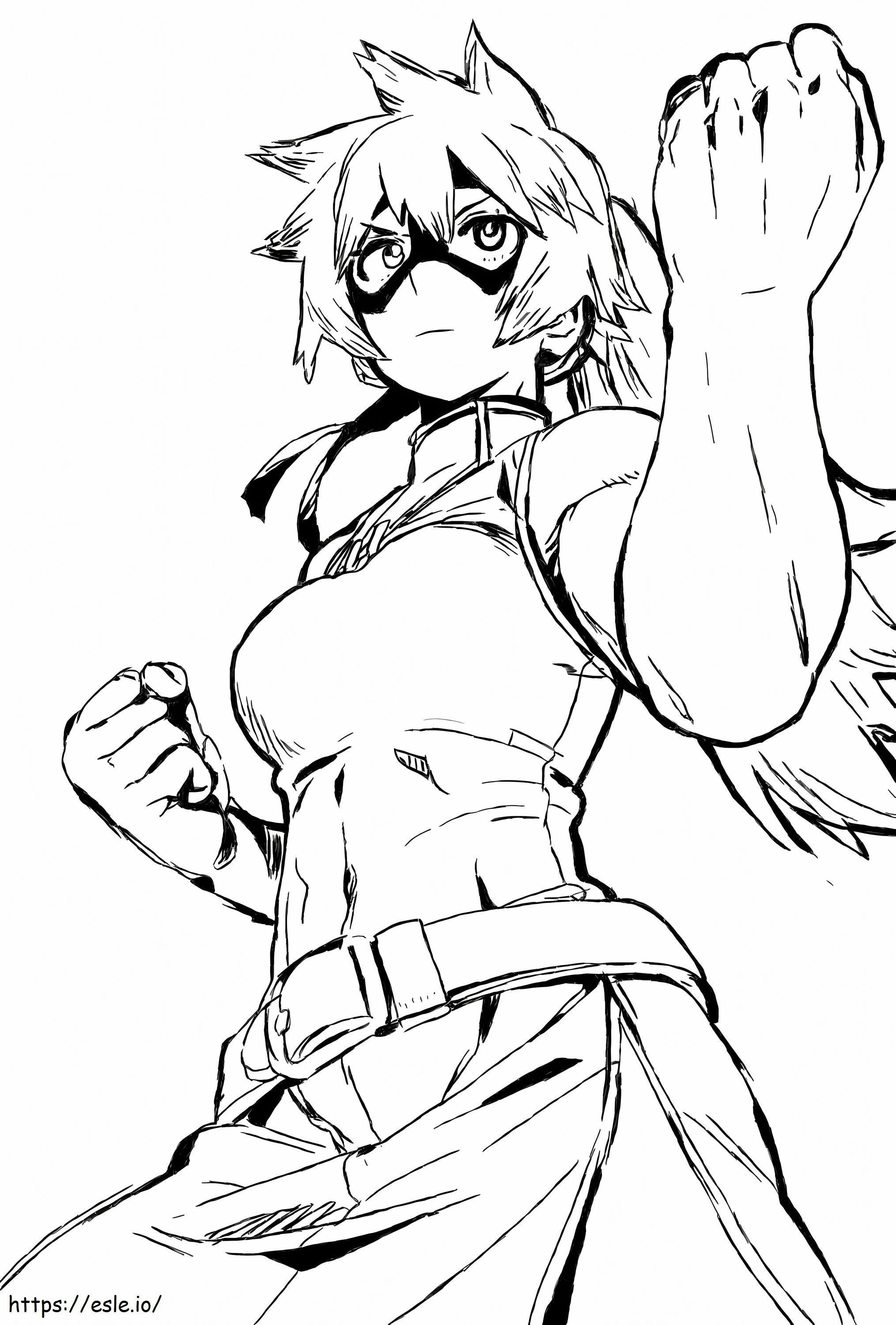Itsuka Kendo From My Hero Academia coloring page
