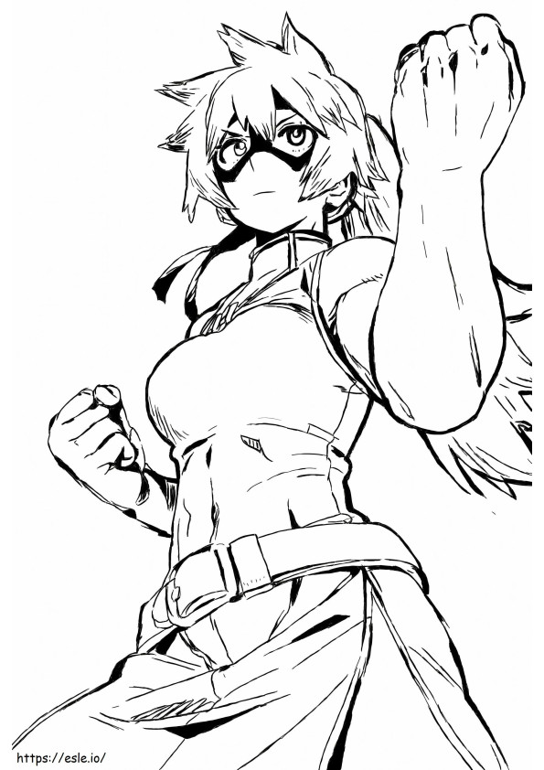 Itsuka Kendo From My Hero Academia coloring page