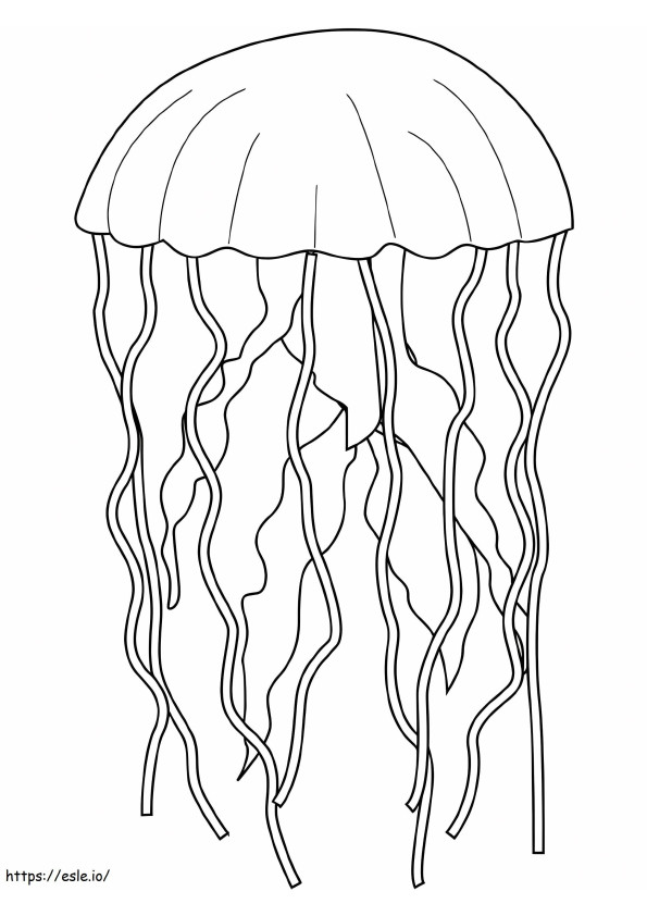 Awesome Jellyfish coloring page