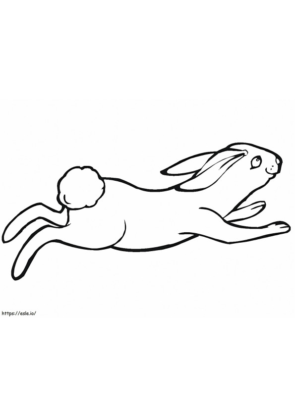 Coloriage Jack Rabbit sautant à imprimer dessin
