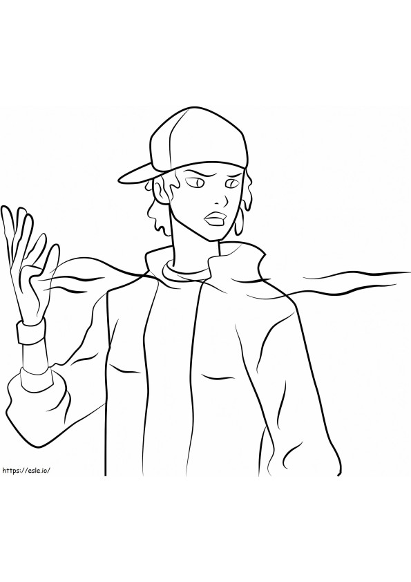 1532053236 Static In Young Justice A4 coloring page