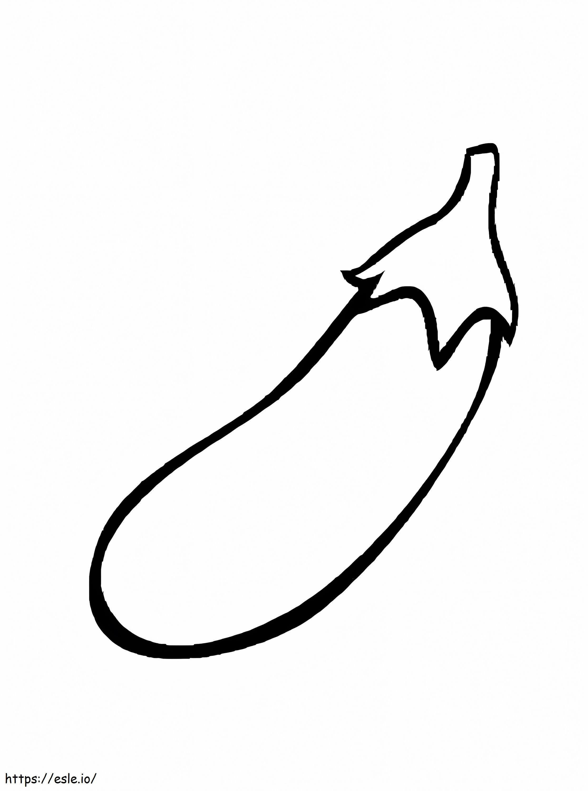 Normal Eggplant coloring page