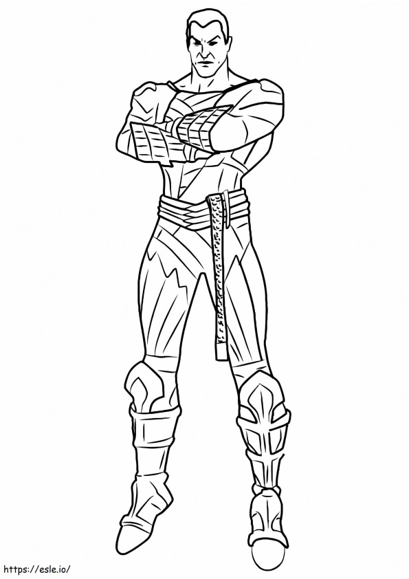 Black Adam From DC Comics coloring page