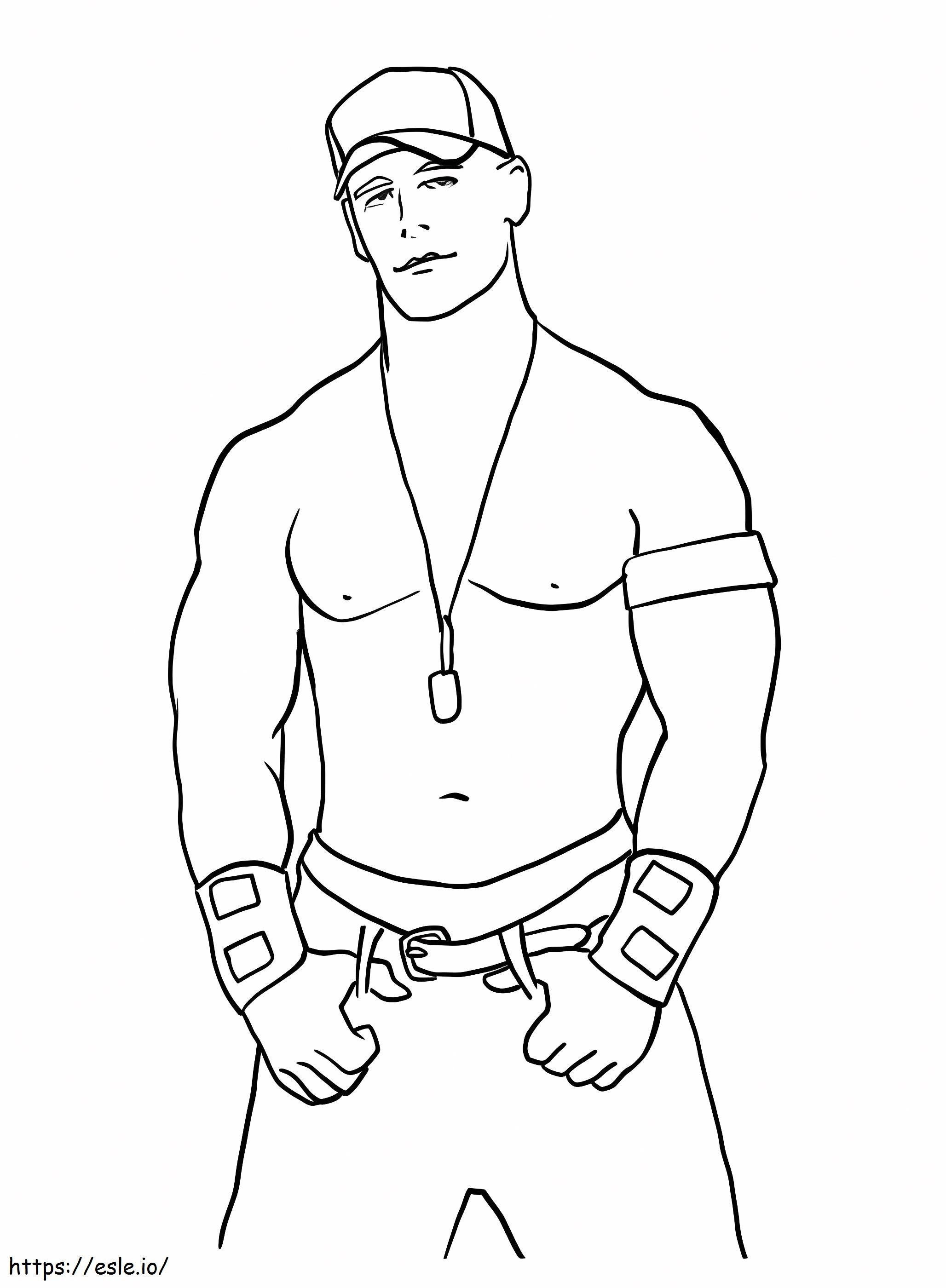 John Cena Is Cool coloring page