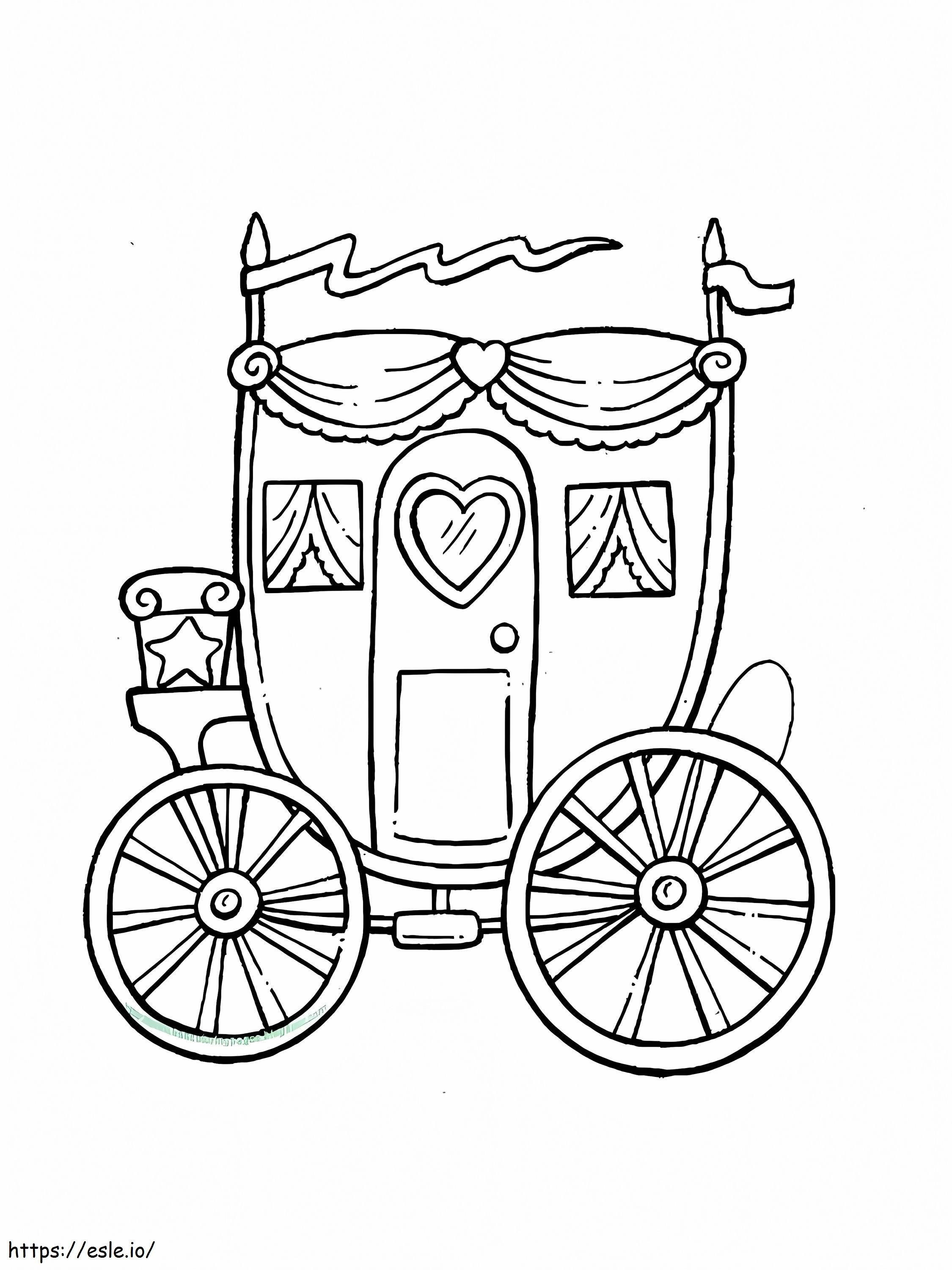 Printable Carriage coloring page