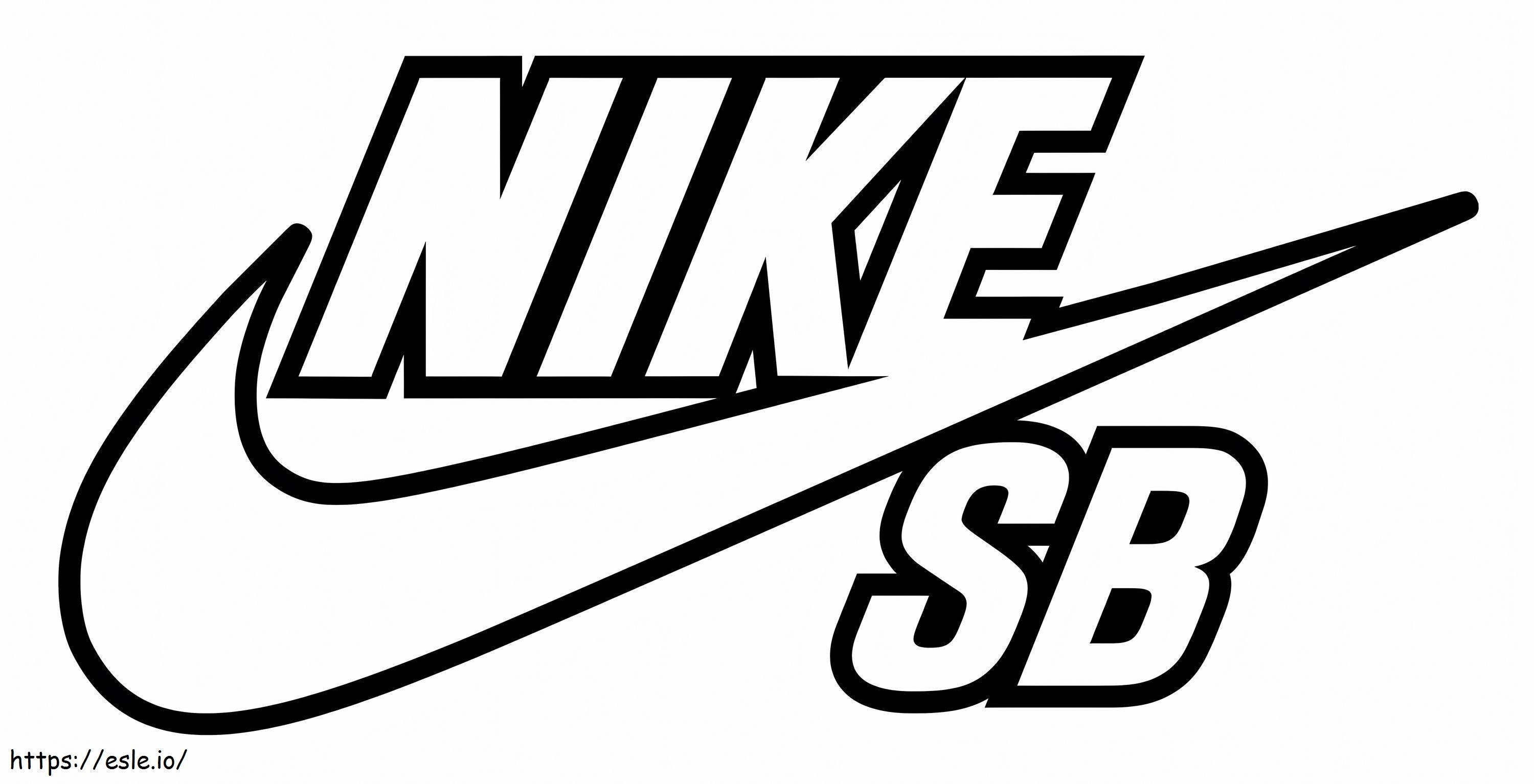 Sneaker With Shoes Logo coloring page