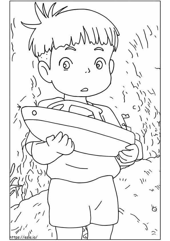 Sosuke From Ponyo coloring page