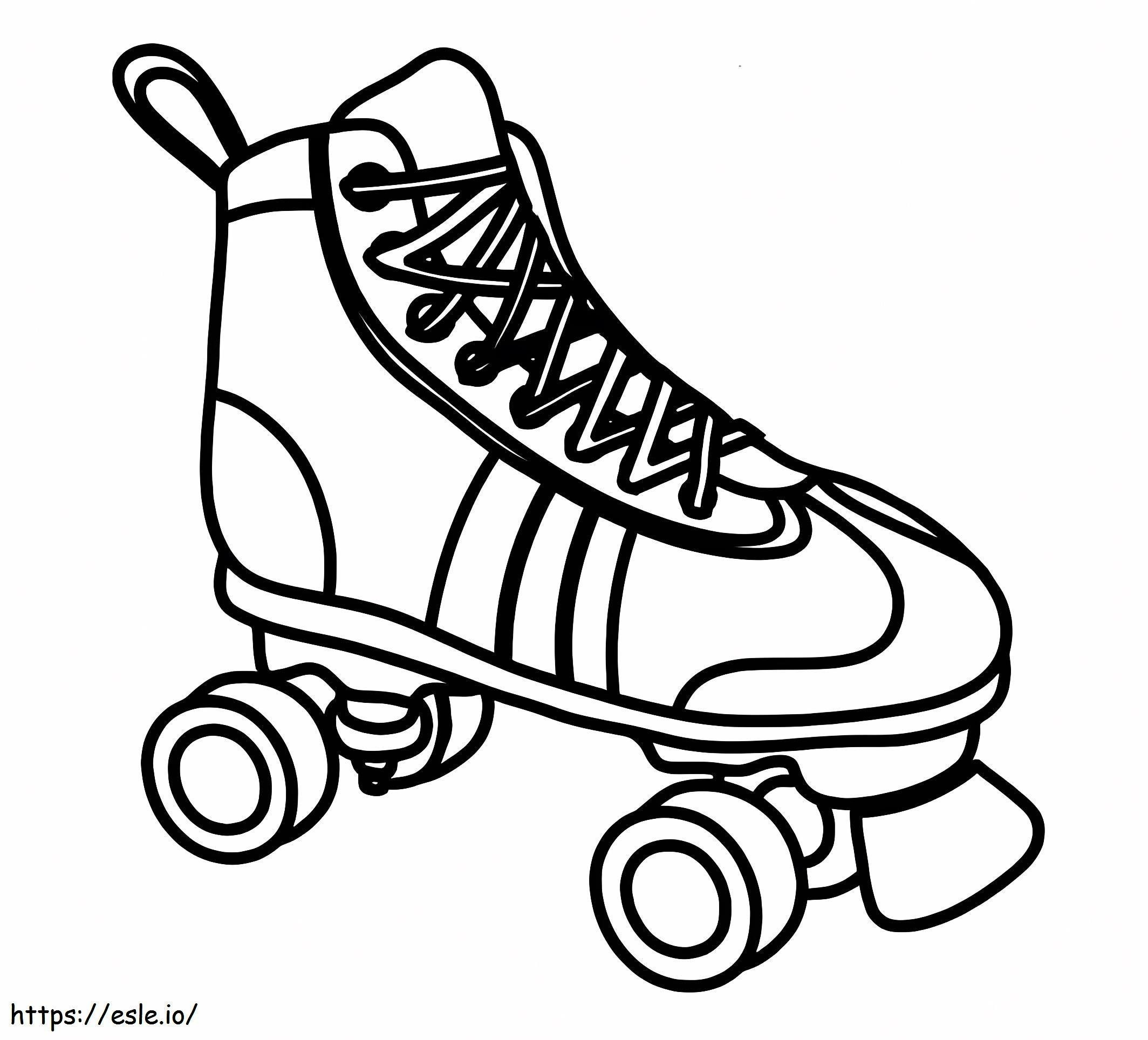 Roller Skate To Color coloring page