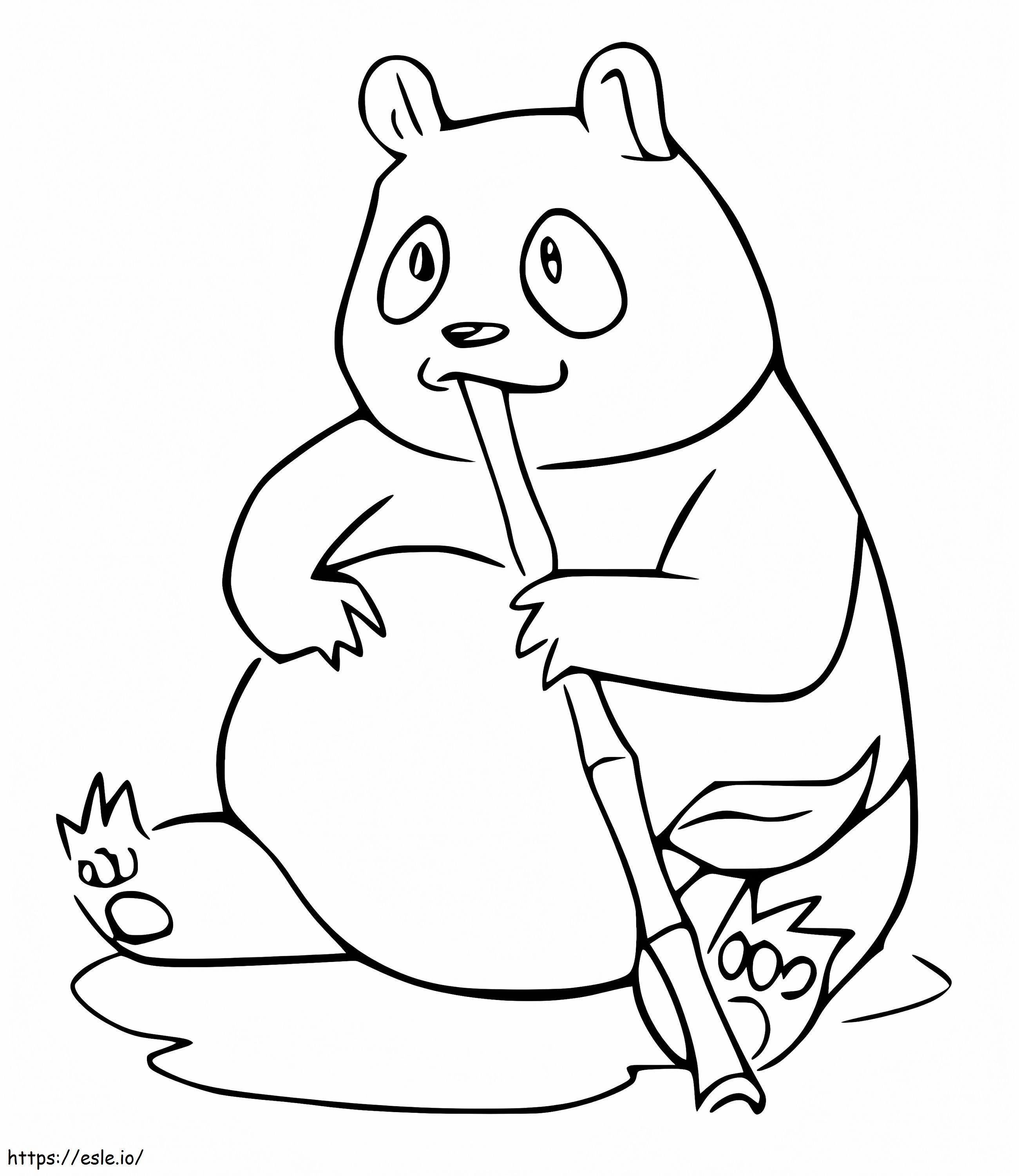 One Panda 1 coloring page