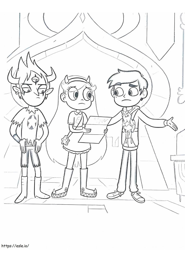 Star Vs. The Forces Of Evil 14 coloring page