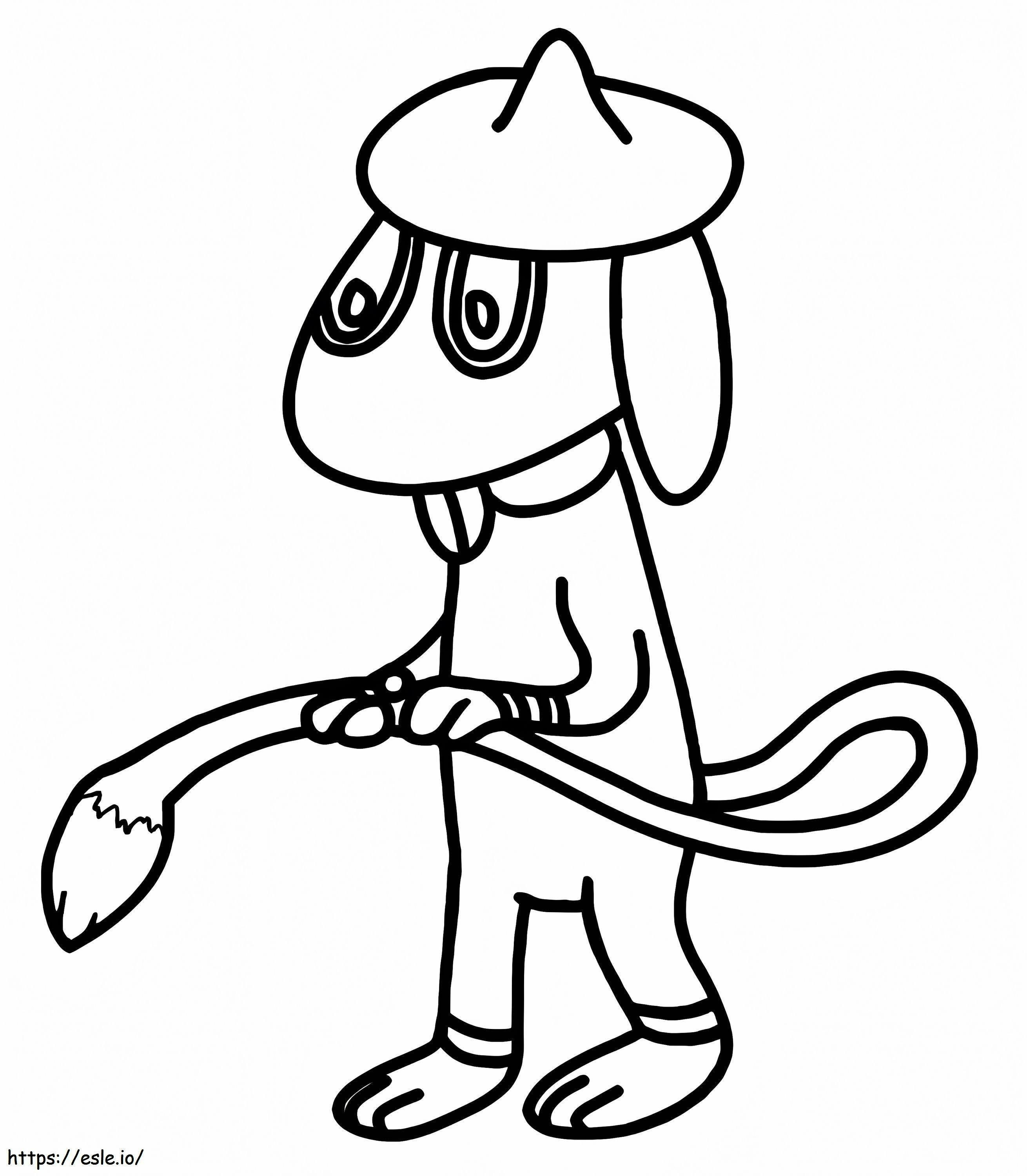 Cute Smeargle coloring page