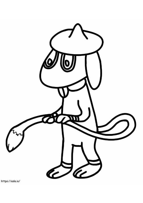 Cute Smeargle coloring page