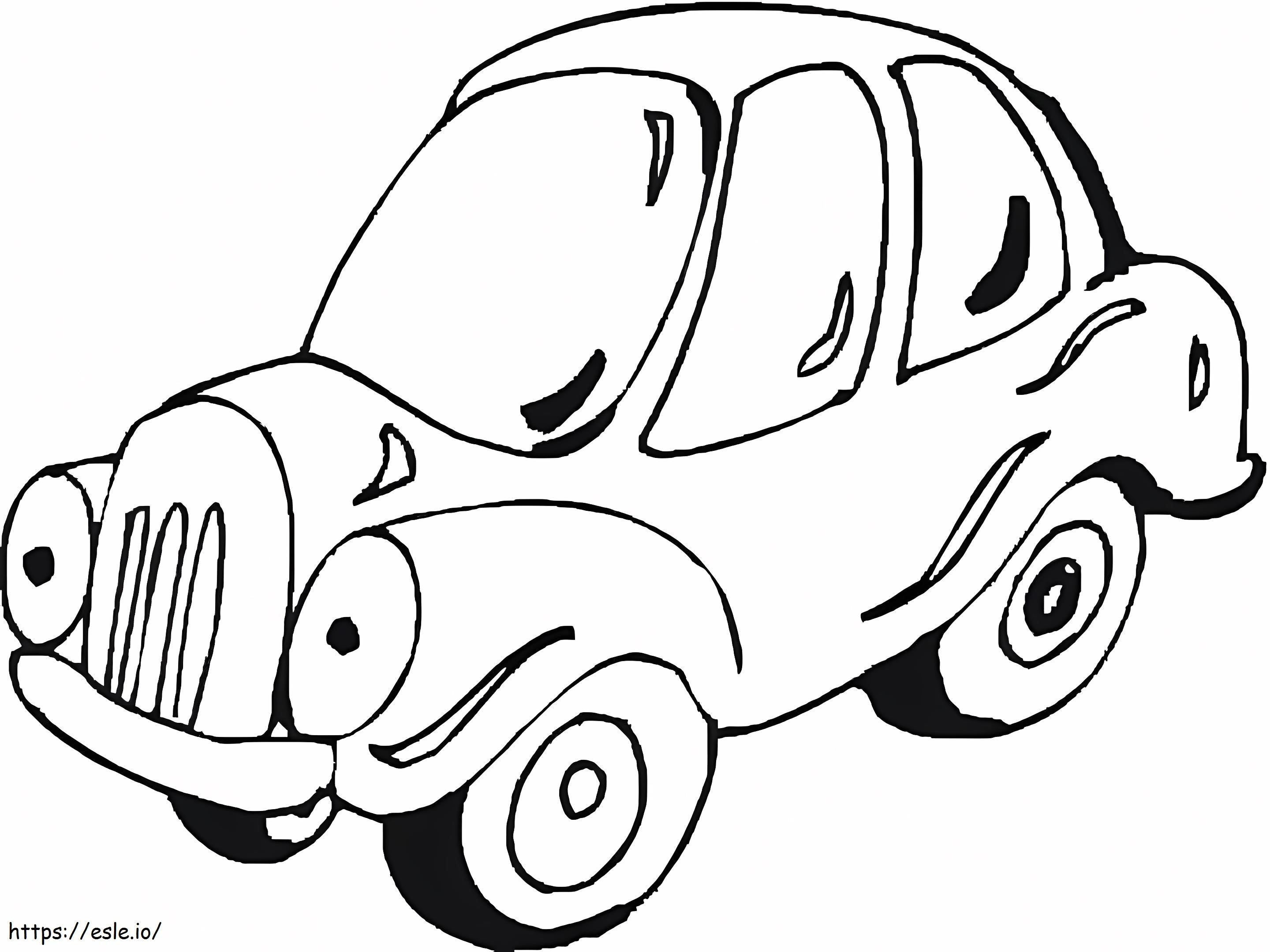 Funny Car coloring page